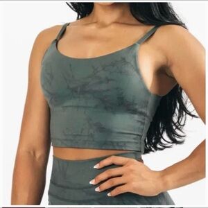 Alphalete Alphalux Force Crop Marble Grey/Green